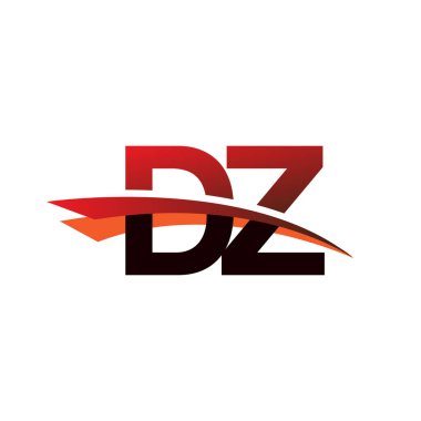 İlk harf DZ logotype şirket adı siyah ve kırmızı renk desenli.