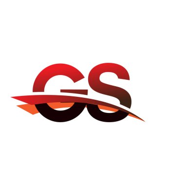 ilk harf GS logotype şirket adı siyah ve kırmızı renkte..