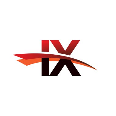 İlk harf IX logotype şirket adı siyah ve kırmızı renk desenli.