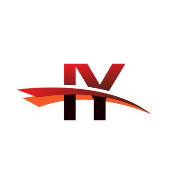 İlk harf IY logotype şirket adı siyah ve kırmızı renk desenli..