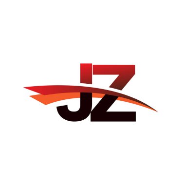 İlk harf JZ logotype şirket adı siyah ve kırmızı renk desenli.