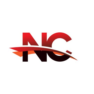 İlk harf NC logotype şirket adı siyah ve kırmızı renk desenli.