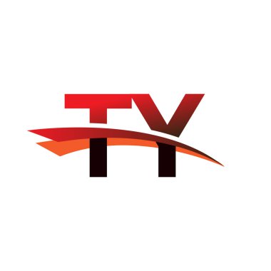İlk harf TY logotype şirket adı siyah ve kırmızı renkte..