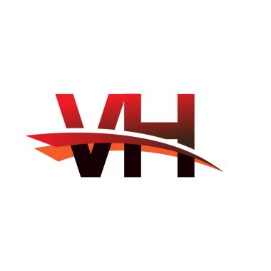 İlk harf VH logotype şirket adı siyah ve kırmızı renk desenli.