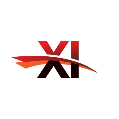 İlk harf XI logotype şirket adı siyah ve kırmızı renk desenli.