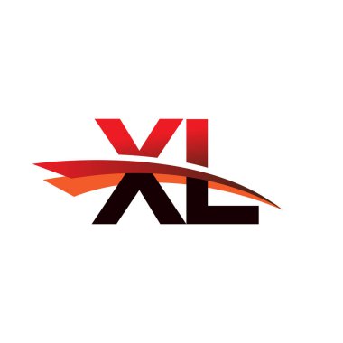 İlk harf XL logotype şirket adı siyah ve kırmızı renk desenli.