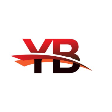 İlk harf YB logotype şirket adı siyah ve kırmızı renk desenli.