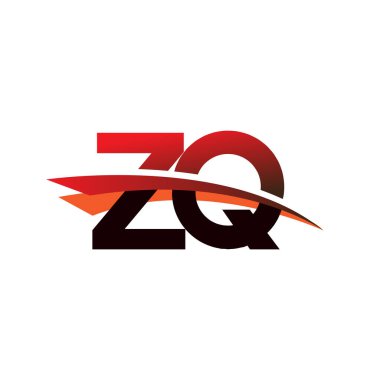 İlk harf ZQ logotype şirket adı siyah ve kırmızı renk desenli.
