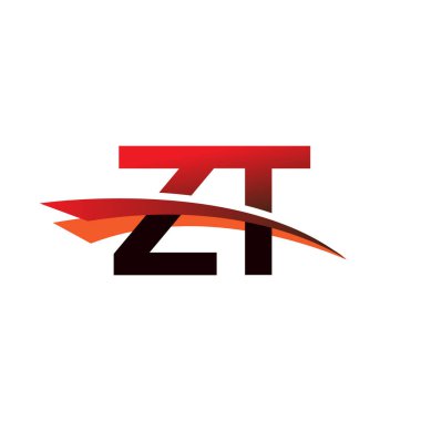 İlk harf ZT logotype şirket adı siyah ve kırmızı renk desenli.