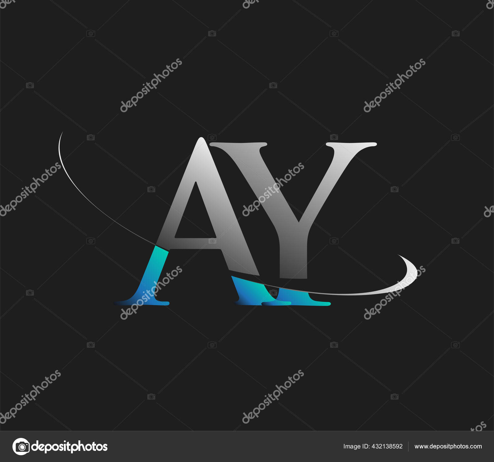 Initial AY Letter Logo Design Vector Template. Creative Luxury Letter AY  Logo Design Stock Vector - Illustration of business, company: 205720428