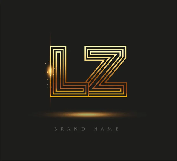 Initial Logo Letter FX, Bold Logotype Company Name Colored Gold