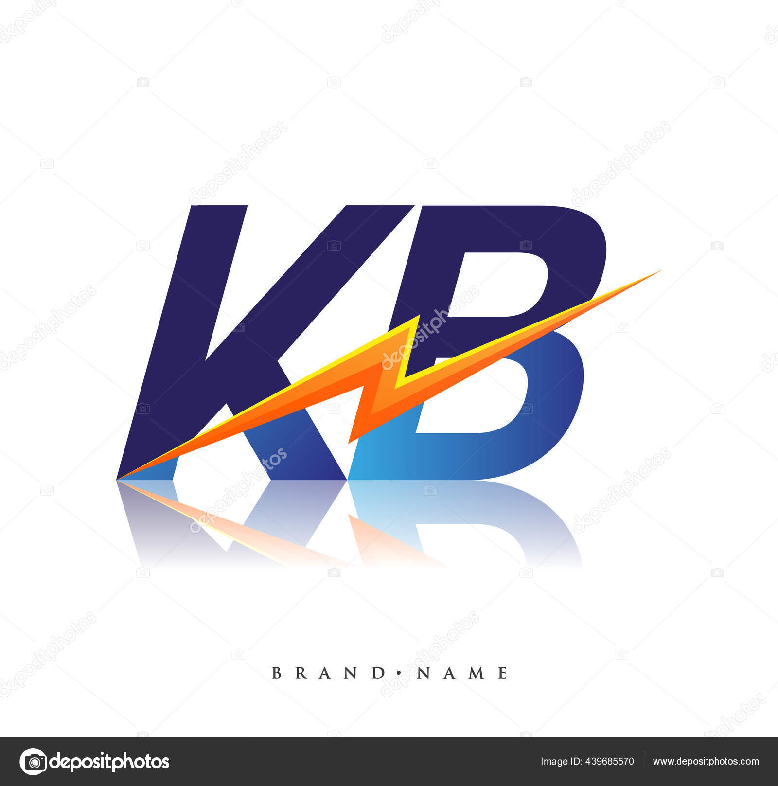 Letter Logo Lightning Icon Letter Combination Power Energy Logo Design