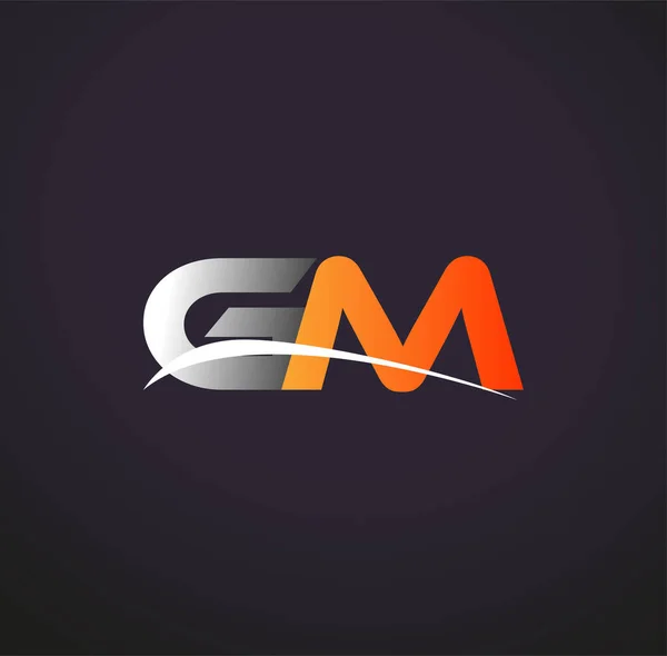 monogram gm logo design