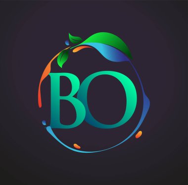 Doğa elementleri logosu, renkli doğa ve çevre logosu olan ilk vücut kokusu. iş ve şirket kimliği için vektör logosu.