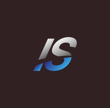 İlk harf logosu beyaz ve mavi renkli, Vector logo tasarım şablonu elemanları iş veya şirket kimliğiniz için