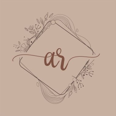 El Çizimi Çiçeği, İlk Düğün Yazı Tipi Logosu ve İş Kimliği.