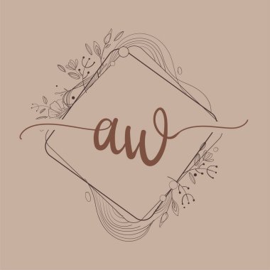 El Çizimi Çiçeği, İlk Düğün Yazı Tipi Logosu ve İş Kimliği.