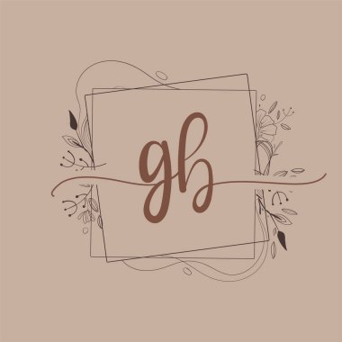 El Çizimi Çiçeği, İlk Düğün Yazı Tipi Logosu ve İş Kimliği ile Büyük Harf Logosu.