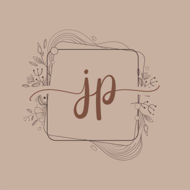 El Yazısı Çiçeği, Düğün Yazı Tipi Logosu ve Şirket Kimliği ile JP Baş Logosu.