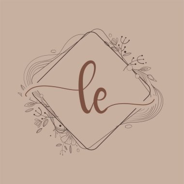 El Çizimi Çiçeği, İlk Düğün Yazı Tipi Logosu ve İş Kimliği.