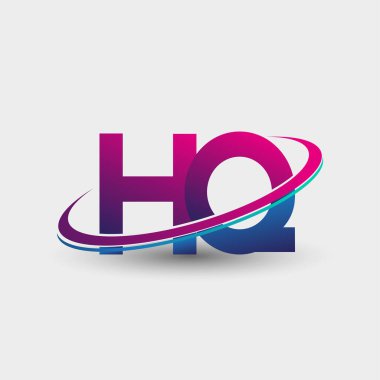 Merkezin ilk logo şirketi adı mavi ve morumsu renklerde, beyaz arka planda izole edilmiş. iş ve şirket kimliği için vektör logosu.