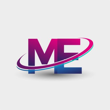 İlk logo şirketinin adı mavi ve morumsu renklerde, beyaz arka planda izole edilmiş. iş ve şirket kimliği için vektör logosu.