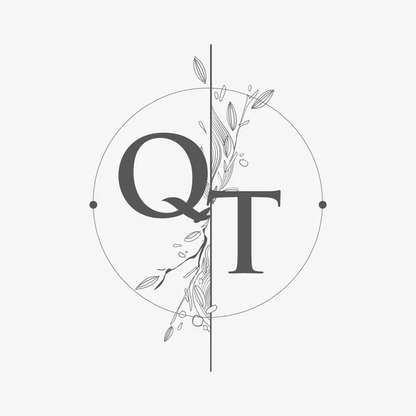 Qt initials Vector Art Stock Images Depositphotos