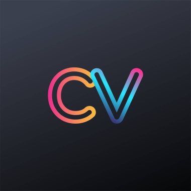 İlk logo küçük harf, renkli mavi, turuncu ve pembe, birbirine bağlı yuvarlak logo, modern ve basit logo tasarımı.