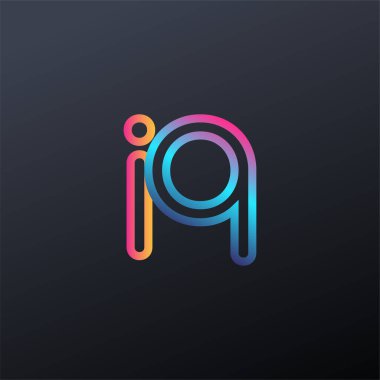 İlk logo küçük harf, renkli mavi, turuncu ve pembe, birbirine bağlı yuvarlak logo, modern ve basit logo tasarımı.