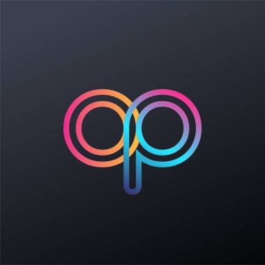 İlk logo küçük harf, renkli mavi, turuncu ve pembe, birbirine bağlı yuvarlak logo, modern ve basit logo tasarımı.