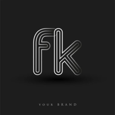 İlk logo, çizgili kompozisyon ve küçük harf, Vector logo şablonu elemanları şirketiniz veya şirket kimliğiniz için siyah-beyaz olarak renklendirildi.