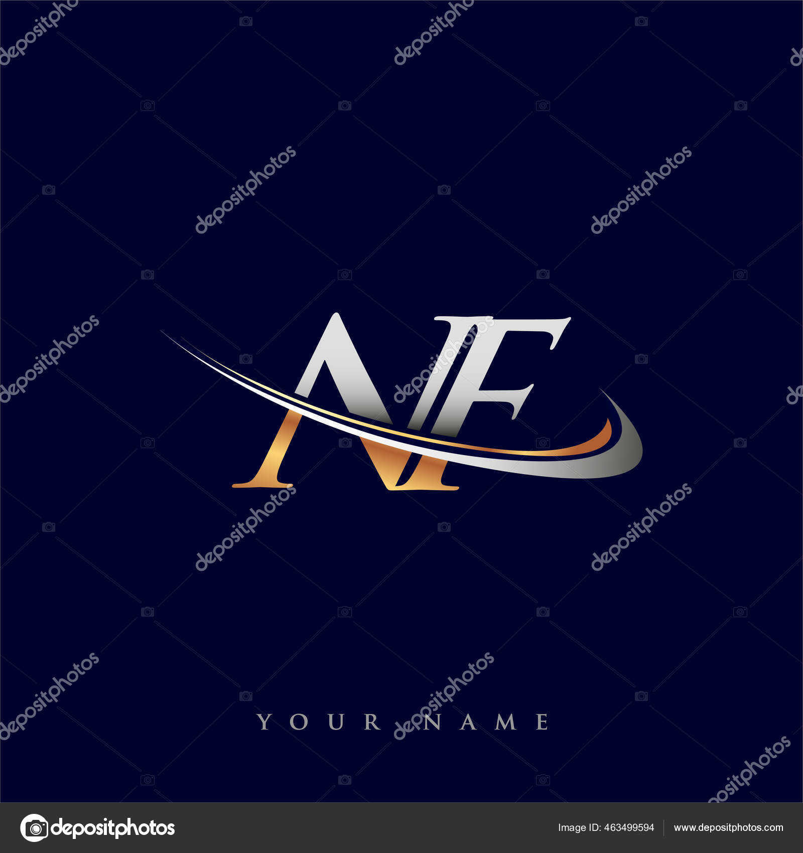 TN Initial Logo Company Name Colored Gold And Silver Swoosh Design,  Isolated On White Background. Vector Logo For Business And Company  Identity. Royalty Free SVG, Cliparts, Vectors, and Stock Illustration.  Image 165100576.