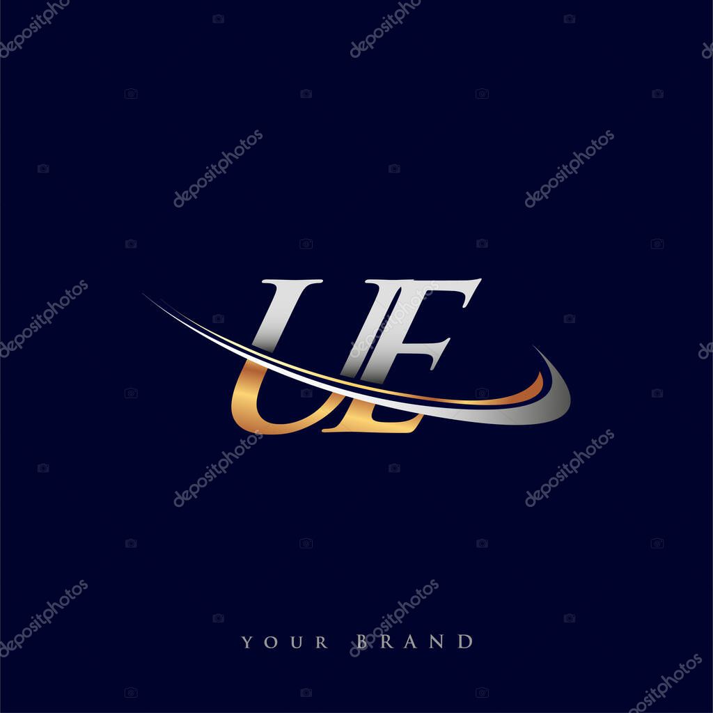 Ue Initial Logo Company Name Colored Gold And Silver Swoosh Design Isolated On White Background Vector Logo For Business And Company Identity Premium Vector In Adobe Illustrator Ai Ai Ue Initial Logo Company Name Colored Gold And Silver Swoosh Design Isolated On White Background Vector Logo For Business And Company Identity Premium Vector In Adobe Illustrator Ai Ai