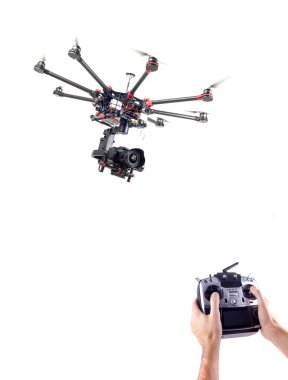 Dron, octocopter, helikopter