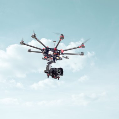 Octocopter, helikopter, uçak