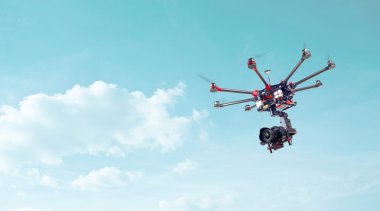 Octocopter, helikopter, uçak