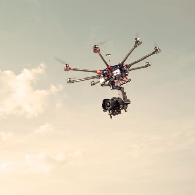 Octocopter, helikopter, uçak