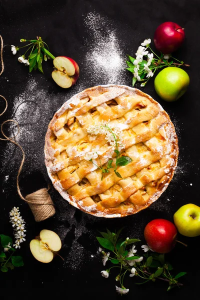 Delicious homemade apple pie — Stock Photo, Image