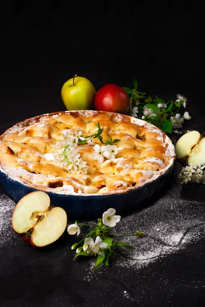 Delicious homemade apple pie — Stock Photo, Image