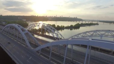 Kiev köprü havadan görünümü