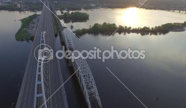 Kiev köprü havadan görünümü