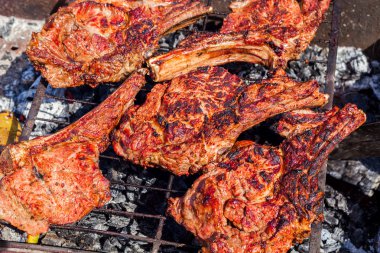 kavrulmuş et ızgara.