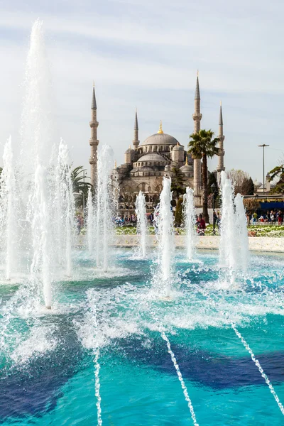 Vy över den blå moskén i istanbul, kalkon — Stockfoto