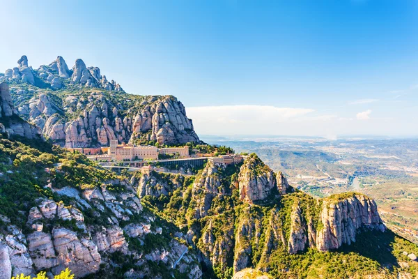 Blick auf das Kloster Montserrat in Katalonien, in der Nähe von Barcelona — Stockfoto