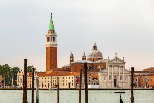 Saint Giorgio Maggiore Church, view from San Marco embankment. Venice — Stock Photo, Image