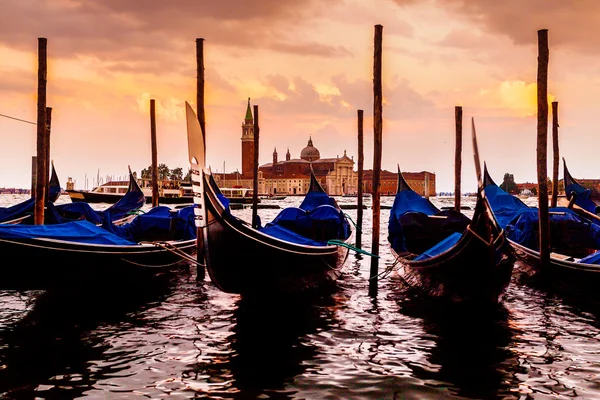 Chiesa di San Giorgio Maggiore, veduta dall'argine di San Marco. Venezia — Foto Stock