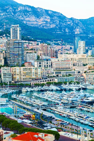 Vista de Port Hercule, Monaco-Ville, Cote dAzur . — Fotografia de Stock