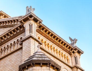 Günbatımında Monaco Katedrali.