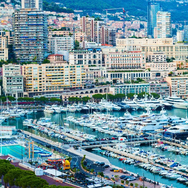 Vista de Port Hercule, Monaco-Ville, Cote dAzur . — Fotografia de Stock