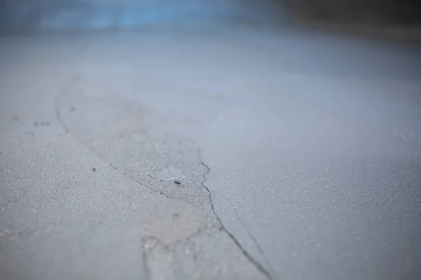 Freshly applied waterproofing mortar on the floor inside the building. Internal construction works.